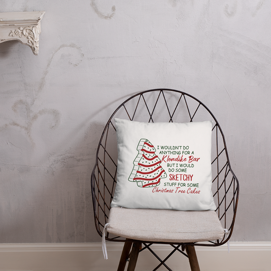 For The Love Of Christmas Tree Cakes Decorative Pillow