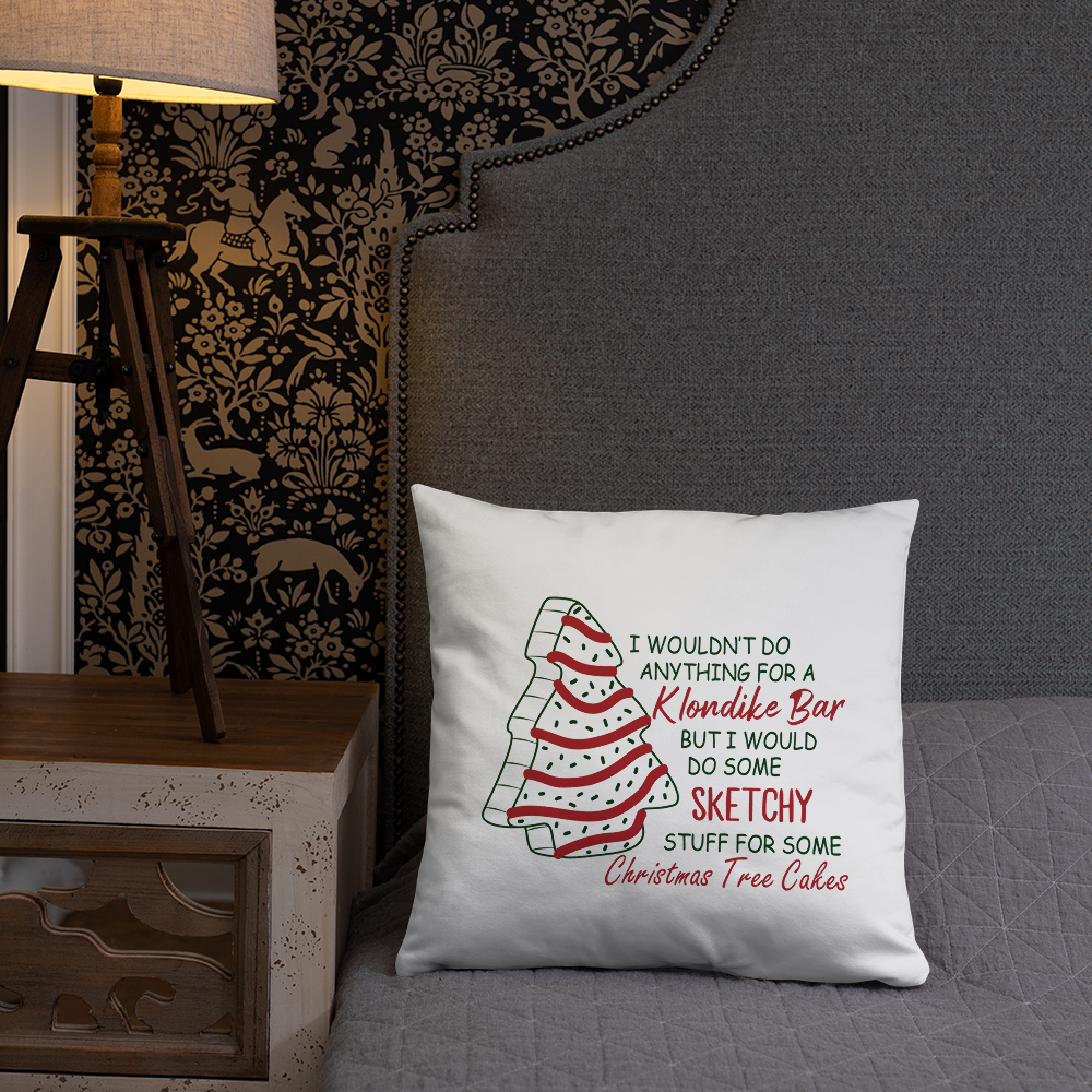 For The Love Of Christmas Tree Cakes Decorative Pillow