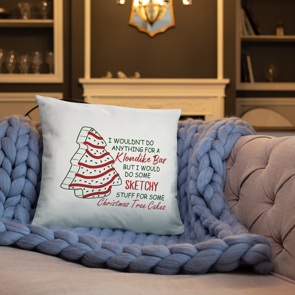 For The Love Of Christmas Tree Cakes Decorative Pillow