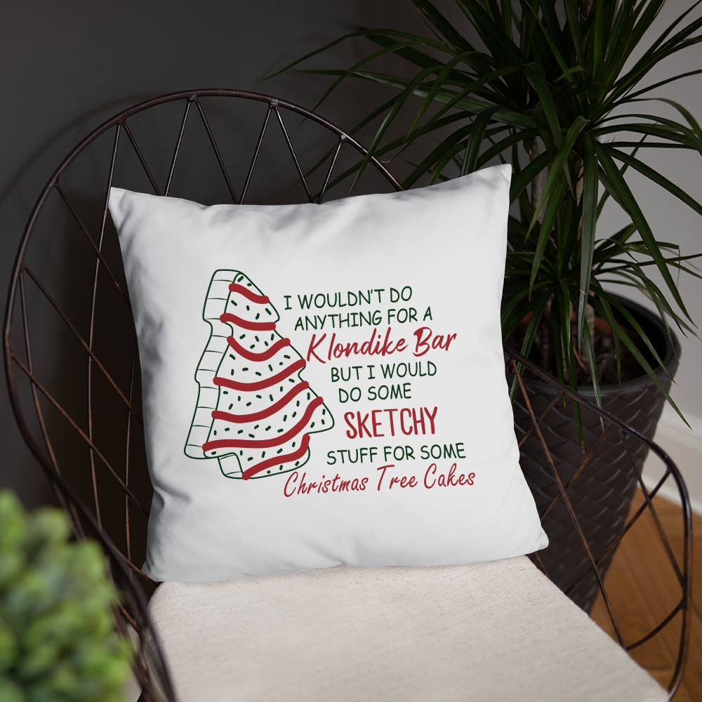 For The Love Of Christmas Tree Cakes Decorative Pillow