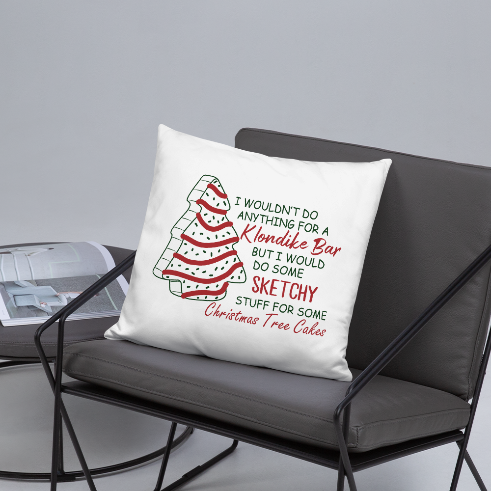 For The Love Of Christmas Tree Cakes Decorative Pillow