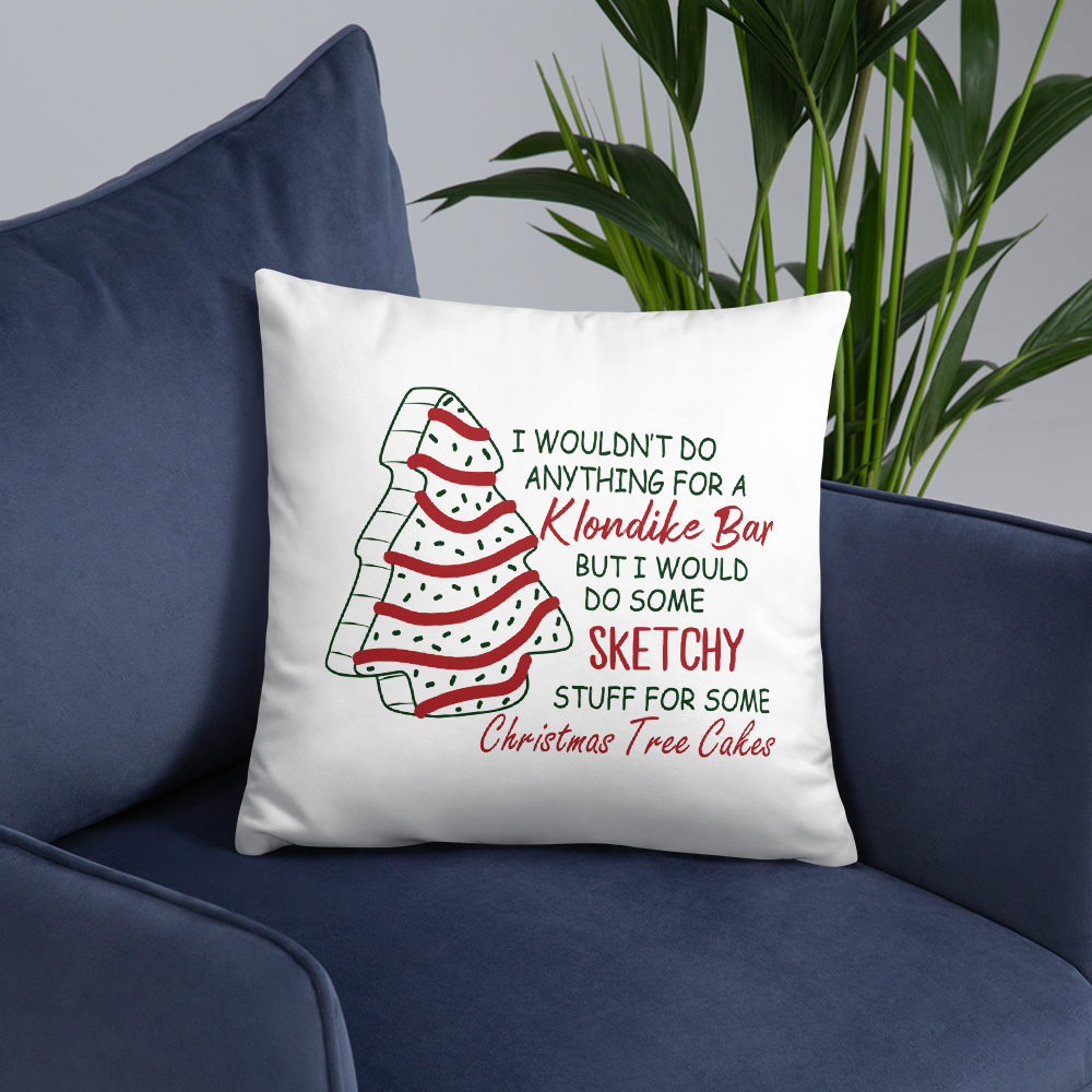 For The Love Of Christmas Tree Cakes Decorative Pillow