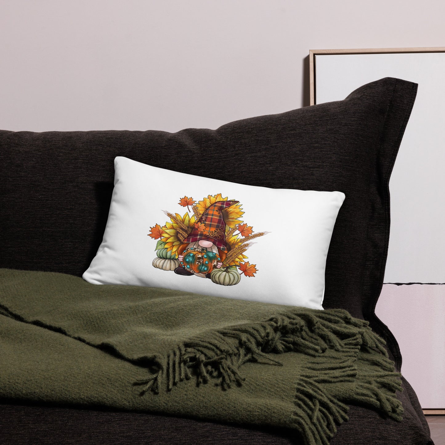 Fall Gnome Decorative Pillow