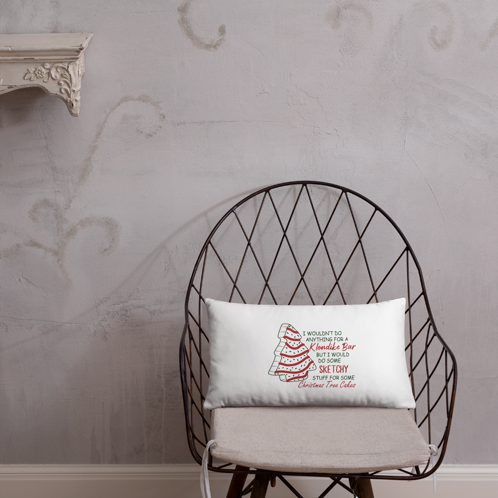 For The Love Of Christmas Tree Cakes Decorative Pillow