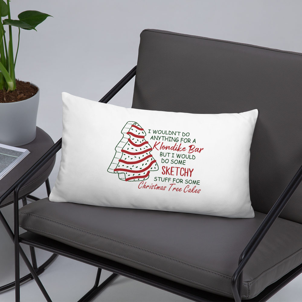 For The Love Of Christmas Tree Cakes Decorative Pillow