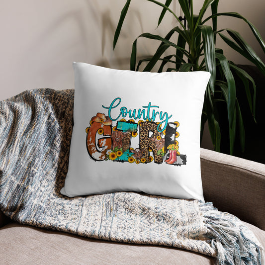 Country Girl Decorative Pillow