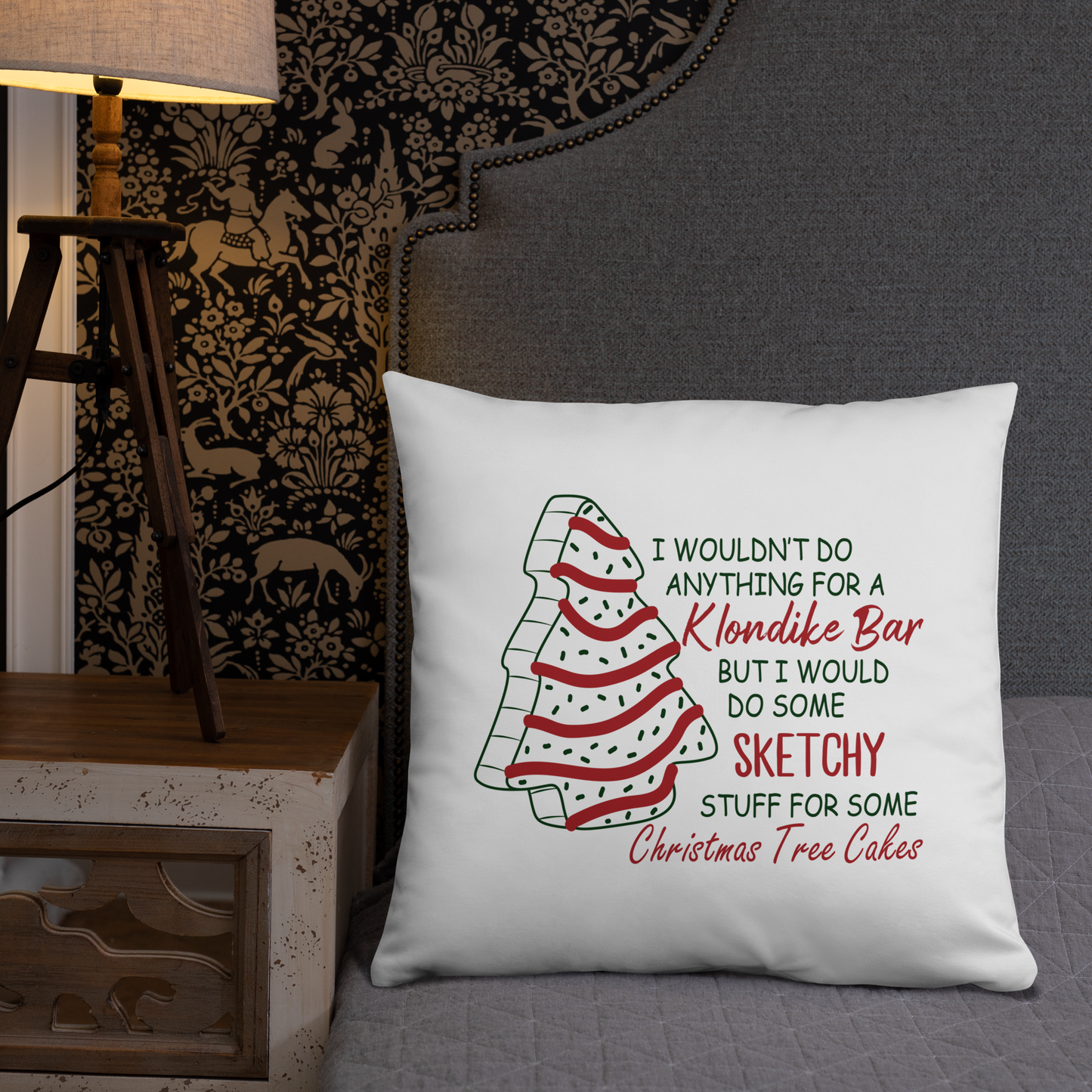 For The Love Of Christmas Tree Cakes Decorative Pillow