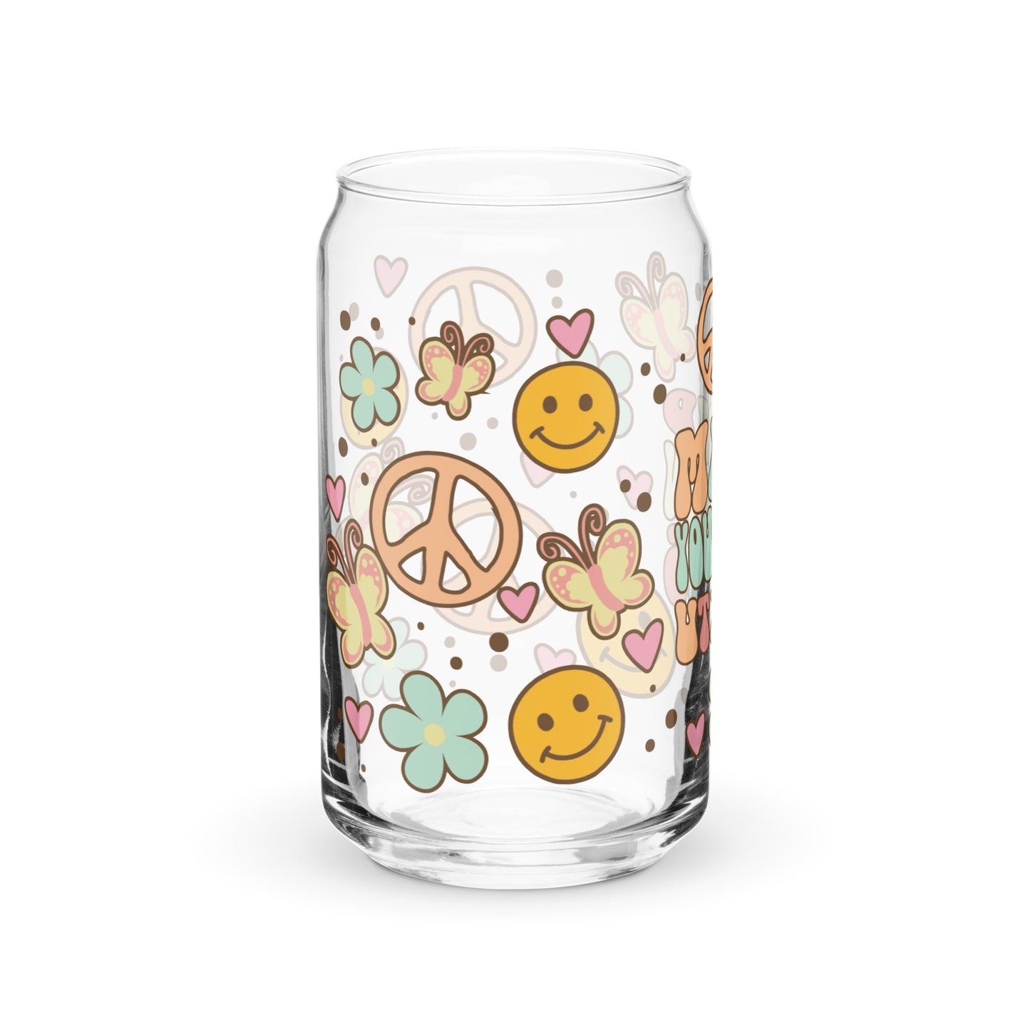 Mind Your Own Uterus 16 oz Can-shaped glass