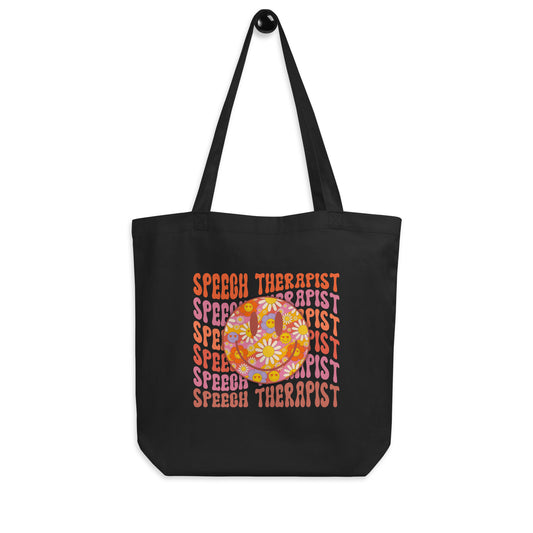 Happy Speech Therapist Eco Tote Bag