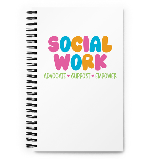 Social Worker Spiral notebook