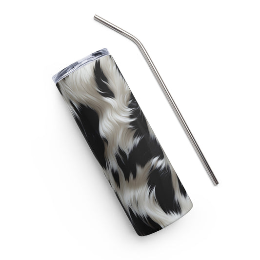 Cow Hide Chic 3D Stainless-steel Tumbler