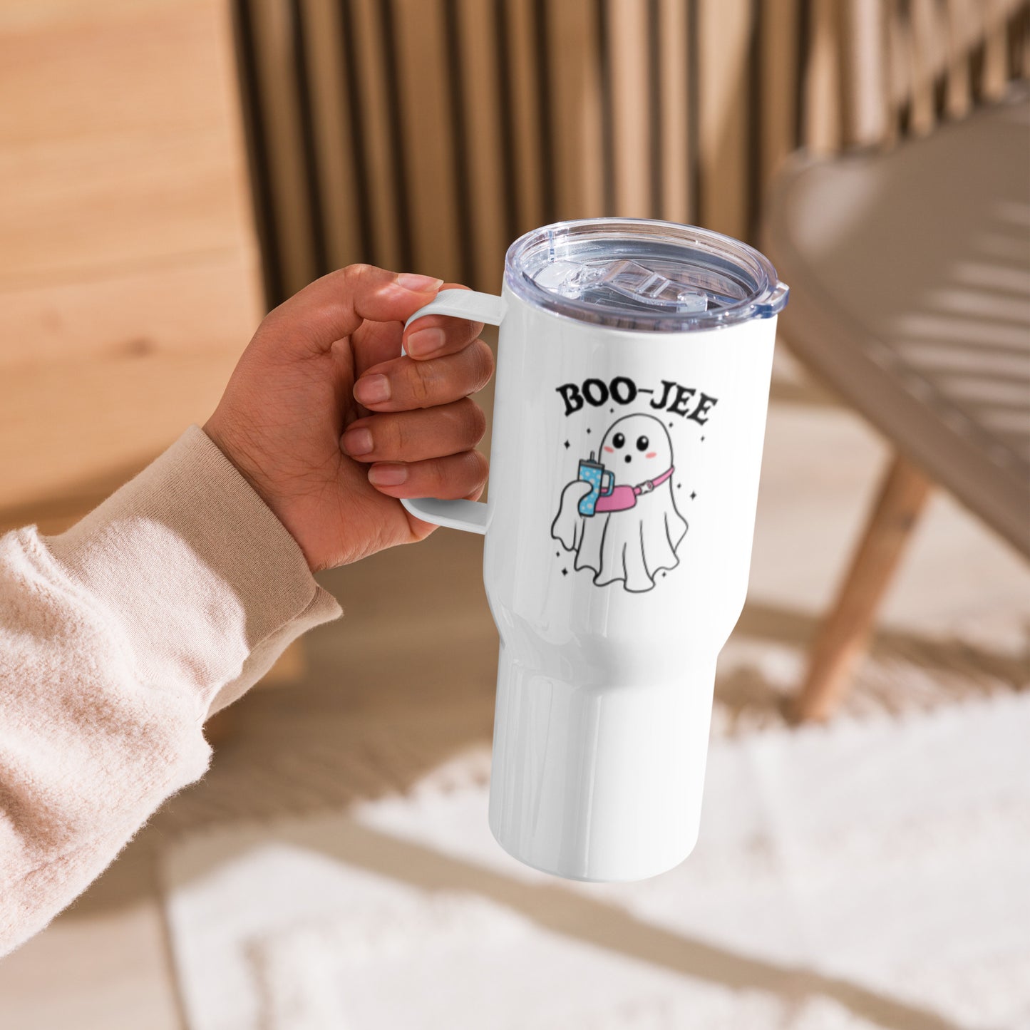 Boo-Jee Travel mug with a handle