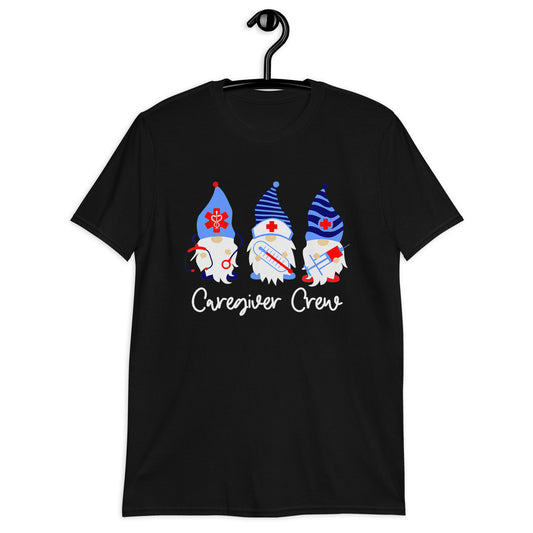 Caregiver Crew Gnome Gildan Softstyle Short-Sleeve Unisex T-Shirt