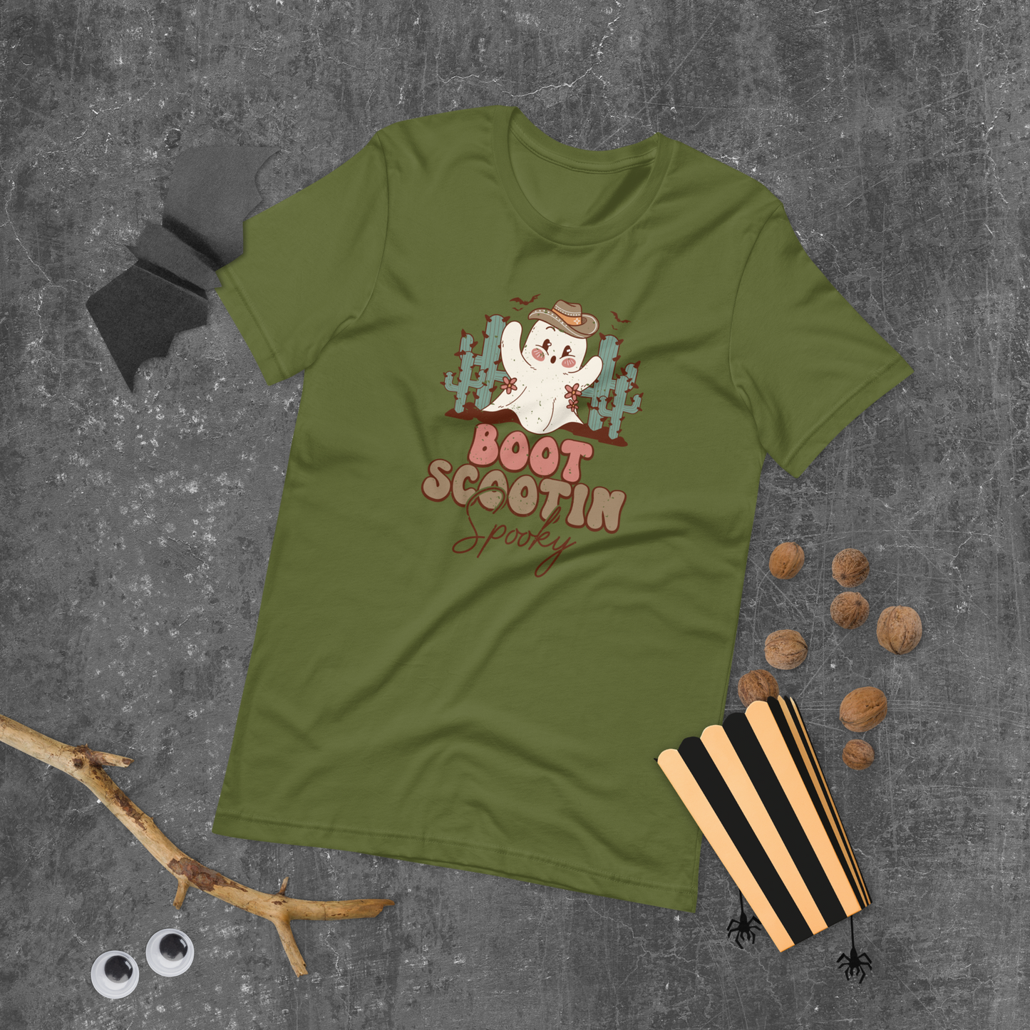 Boot Scootin' Spooky Unisex Bella Canvas 3100 T-shirt