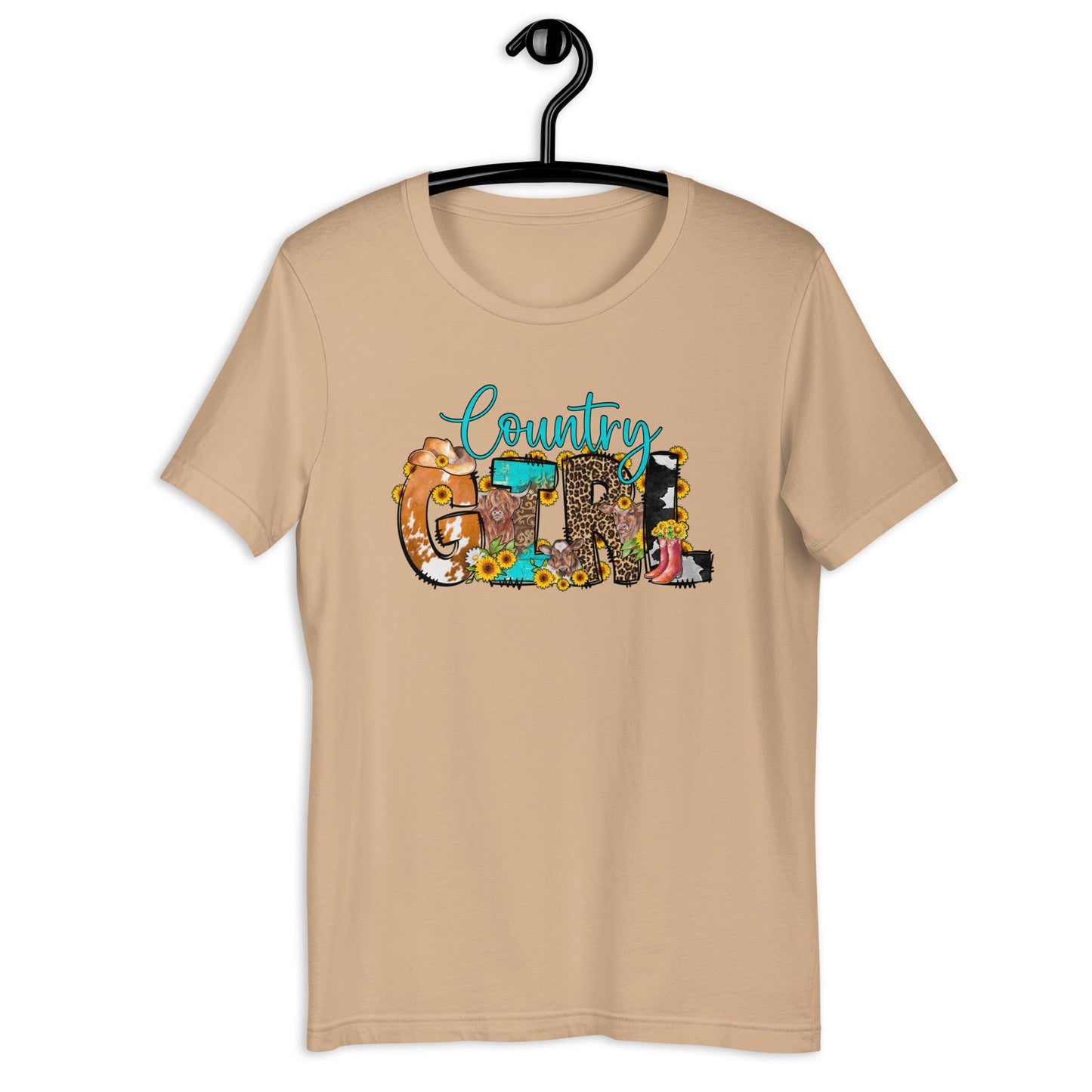 Country Girl Bella Canvas 3001 t-shirt