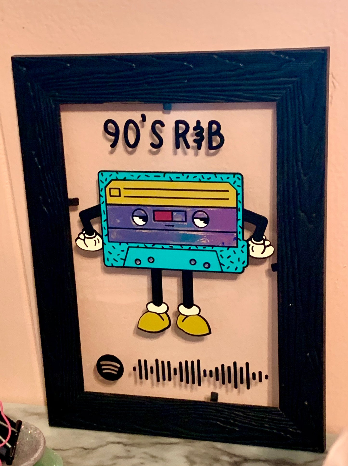 90’s R & B Spotify Code Playlist Sign 5 x 7