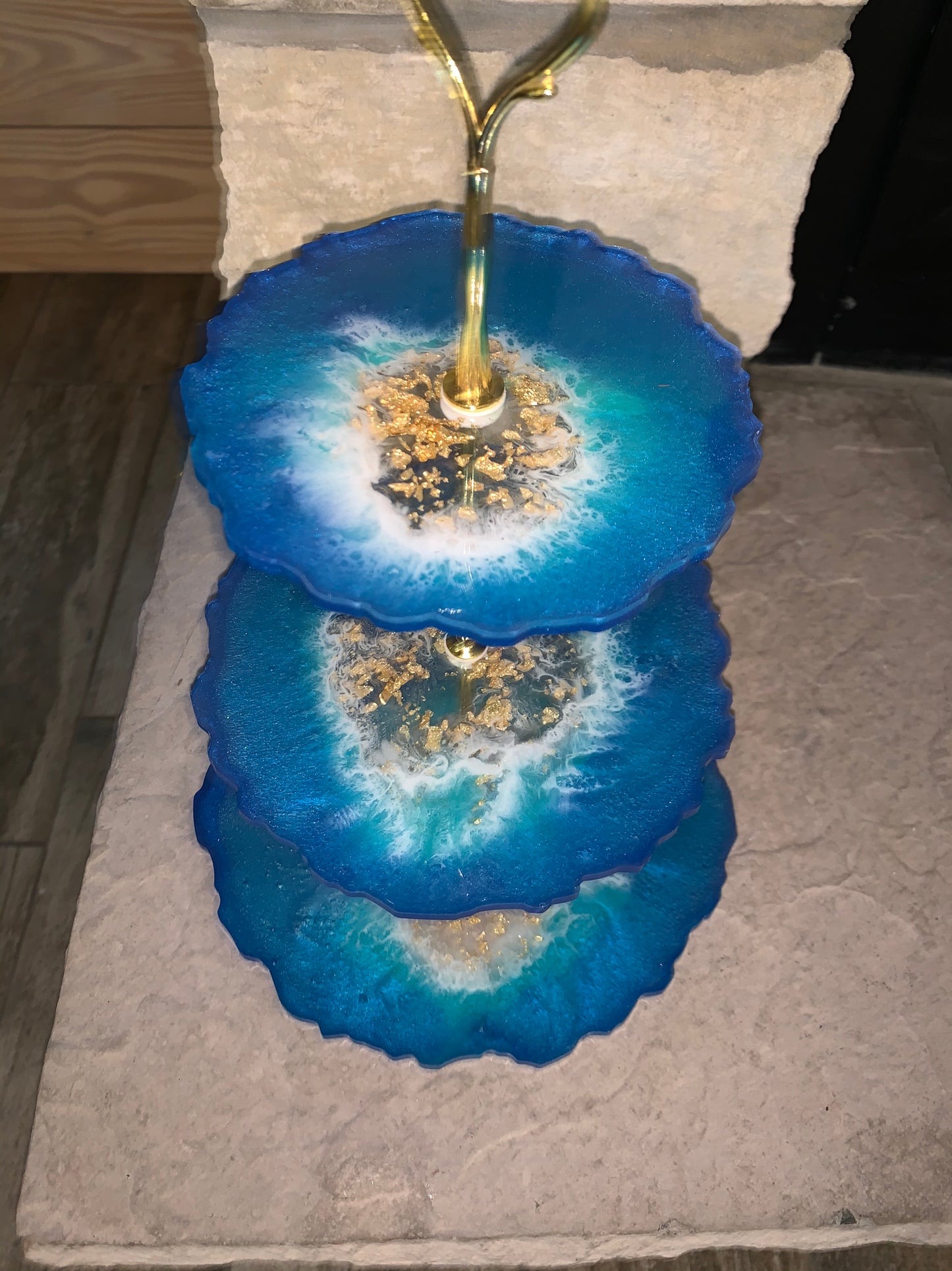 Ocean Vibes 3 Tier Resin Tray