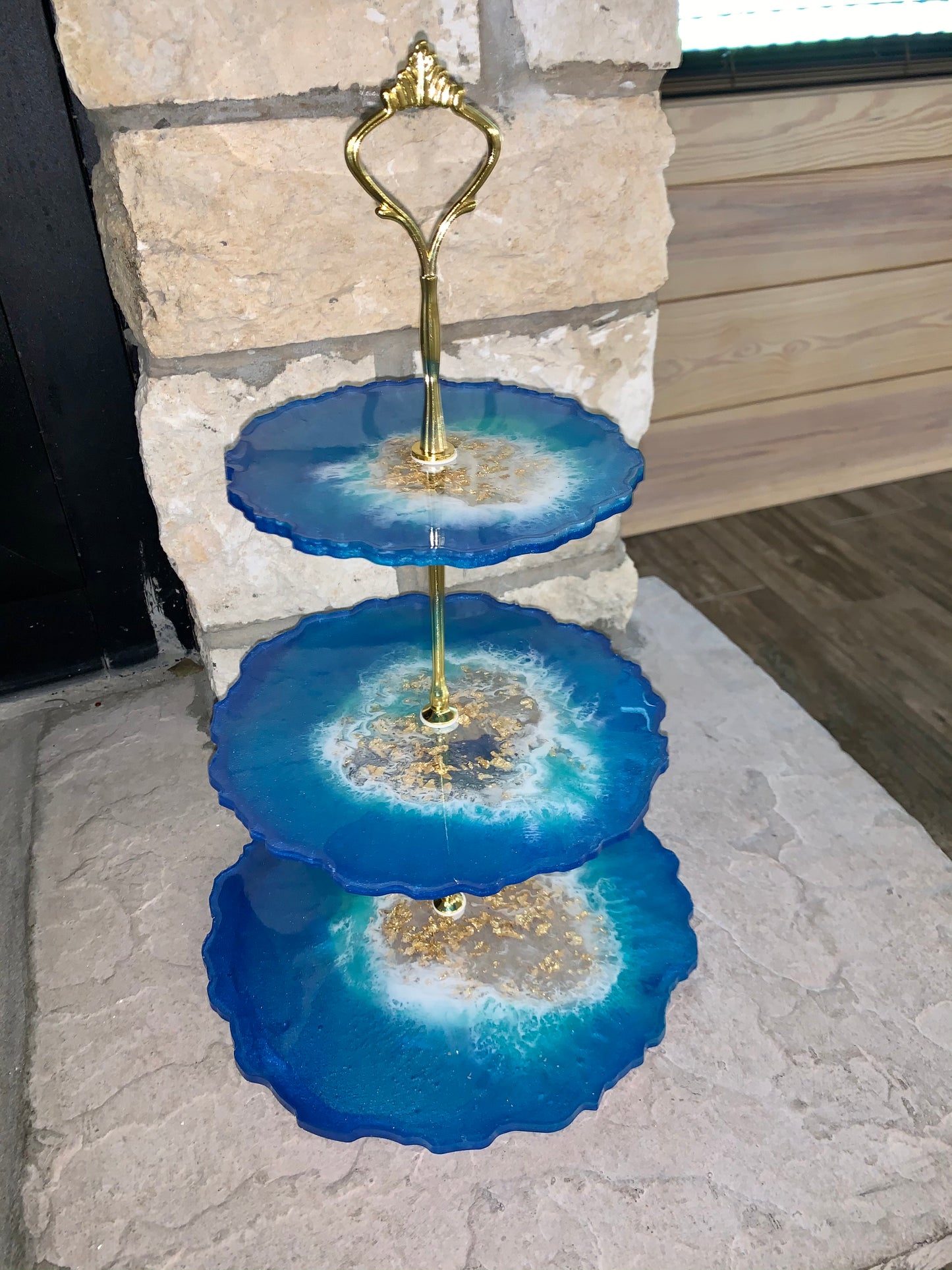 Ocean Vibes 3 Tier Resin Tray