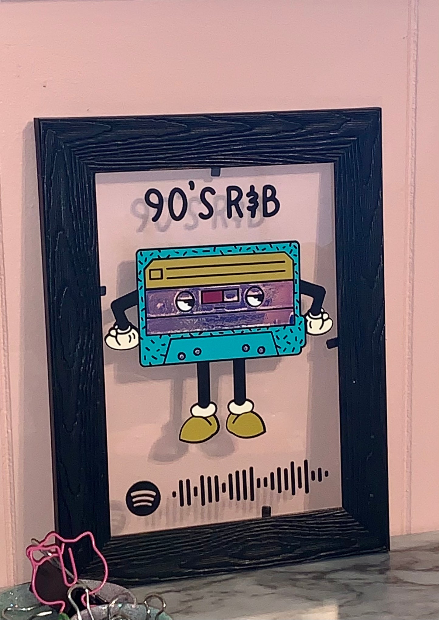 90’s R & B Spotify Code Playlist Sign 5 x 7