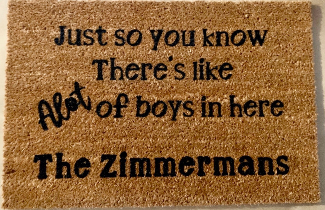 Handmade Custom Doormats